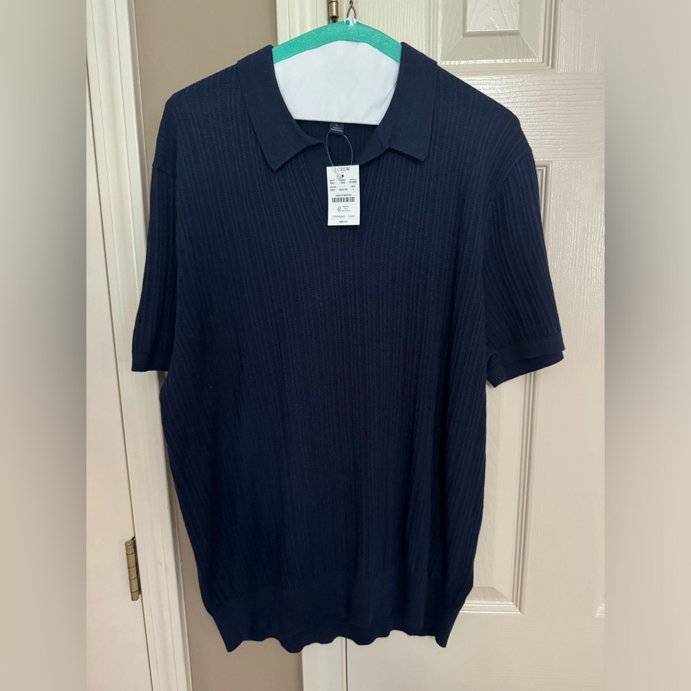 J. Crew navy polo shirt